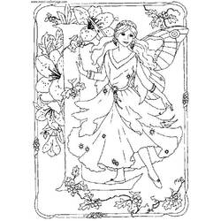 Раскраска: фея (Персонажи) #95783 - Бесплатные раскраски для печати