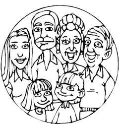Раскраска: семья (Персонажи) #95089 - Бесплатные раскраски для печати