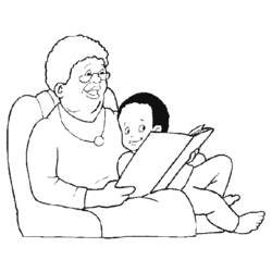 Раскраска: дедушка и бабушка (Персонажи) #150647 - Бесплатные раскраски для печати