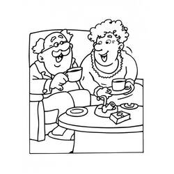 Раскраска: дедушка и бабушка (Персонажи) #150655 - Бесплатные раскраски для печати