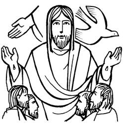 Раскраска: Иисус (Персонажи) #98975 - Бесплатные раскраски для печати