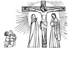 Раскраска: Иисус (Персонажи) #98986 - Бесплатные раскраски для печати