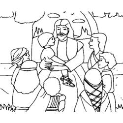 Раскраска: Иисус (Персонажи) #99016 - Бесплатные раскраски для печати