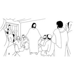 Раскраска: Иисус (Персонажи) #99216 - Бесплатные раскраски для печати
