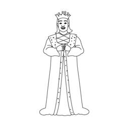 Раскраска: король (Персонажи) #106914 - Бесплатные раскраски для печати