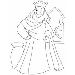 Раскраска: король (Персонажи) #106917 - Бесплатные раскраски для печати
