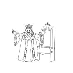Раскраска: король (Персонажи) #107152 - Бесплатные раскраски для печати