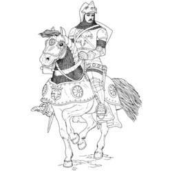 Раскраска: рыцарь (Персонажи) #86903 - Бесплатные раскраски для печати