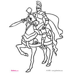 Раскраска: рыцарь (Персонажи) #86912 - Бесплатные раскраски для печати