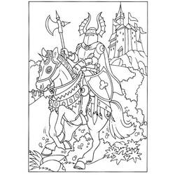 Раскраска: рыцарь (Персонажи) #86949 - Бесплатные раскраски для печати