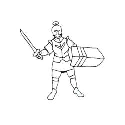 Раскраска: рыцарь (Персонажи) #86975 - Бесплатные раскраски для печати