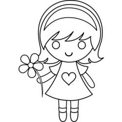 Раскраска: маленькая девочка (Персонажи) #96510 - Бесплатные раскраски для печати