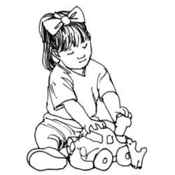 Раскраска: маленькая девочка (Персонажи) #96560 - Бесплатные раскраски для печати