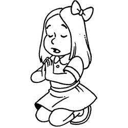 Раскраска: маленькая девочка (Персонажи) #96562 - Бесплатные раскраски для печати