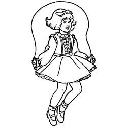 Раскраска: маленькая девочка (Персонажи) #96569 - Бесплатные раскраски для печати