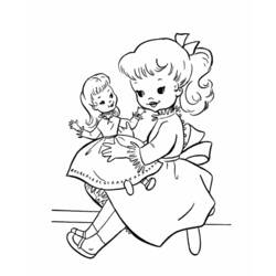 Раскраска: маленькая девочка (Персонажи) #96656 - Бесплатные раскраски для печати