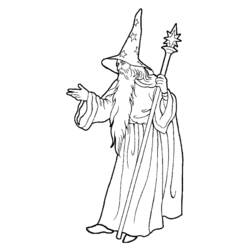 Раскраска: волшебник (Персонажи) #100692 - Бесплатные раскраски для печати