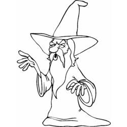 Раскраска: волшебник (Персонажи) #100693 - Бесплатные раскраски для печати
