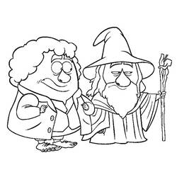 Раскраска: волшебник (Персонажи) #100932 - Бесплатные раскраски для печати
