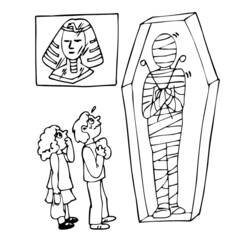 Раскраска: мумия (Персонажи) #147672 - Бесплатные раскраски для печати