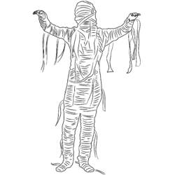 Раскраска: мумия (Персонажи) #147689 - Бесплатные раскраски для печати