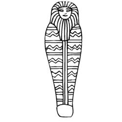 Раскраска: мумия (Персонажи) #147698 - Бесплатные раскраски для печати