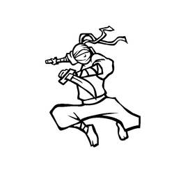 Раскраска: ниндзя (Персонажи) #148145 - Бесплатные раскраски для печати