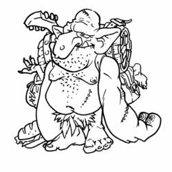 Раскраска: великан-людоед (Персонажи) #102798 - Бесплатные раскраски для печати