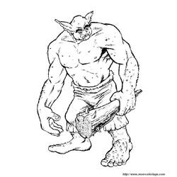 Раскраска: великан-людоед (Персонажи) #102802 - Бесплатные раскраски для печати
