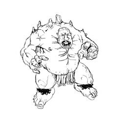 Раскраска: великан-людоед (Персонажи) #102848 - Бесплатные раскраски для печати