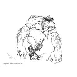 Раскраска: великан-людоед (Персонажи) #102881 - Бесплатные раскраски для печати
