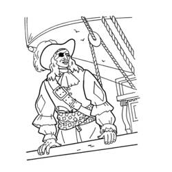 Раскраска: пират (Персонажи) #105004 - Бесплатные раскраски для печати