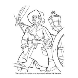 Раскраска: пират (Персонажи) #105101 - Бесплатные раскраски для печати