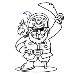 Раскраска: пират (Персонажи) #105210 - Бесплатные раскраски для печати