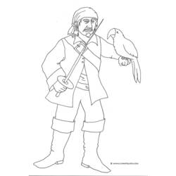 Раскраска: пират (Персонажи) #105252 - Бесплатные раскраски для печати