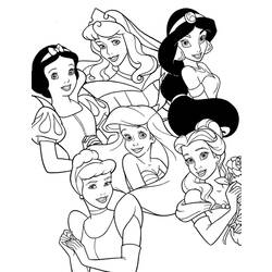 Раскраска: принцесса (Персонажи) #85172 - Бесплатные раскраски для печати