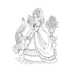 Раскраска: принцесса (Персонажи) #85202 - Бесплатные раскраски для печати