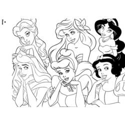 Раскраска: принцесса (Персонажи) #85214 - Бесплатные раскраски для печати