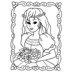 Раскраска: принцесса (Персонажи) #85215 - Бесплатные раскраски для печати