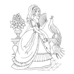 Раскраска: принцесса (Персонажи) #85273 - Бесплатные раскраски для печати