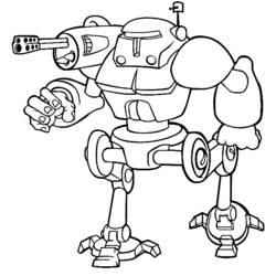 Раскраска: робот (Персонажи) #106563 - Бесплатные раскраски для печати