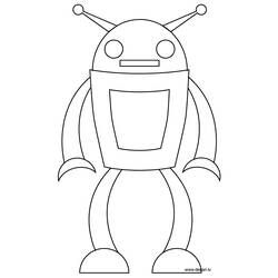 Раскраска: робот (Персонажи) #106571 - Бесплатные раскраски для печати