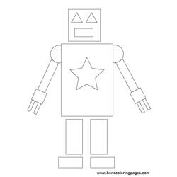 Раскраска: робот (Персонажи) #106655 - Бесплатные раскраски для печати