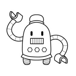 Раскраска: робот (Персонажи) #106701 - Бесплатные раскраски для печати