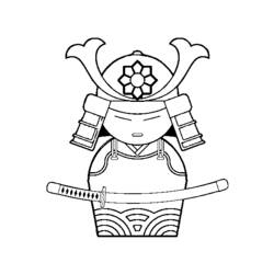 Раскраска: самурай (Персонажи) #107265 - Бесплатные раскраски для печати