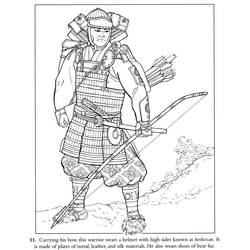 Раскраска: самурай (Персонажи) #107268 - Бесплатные раскраски для печати