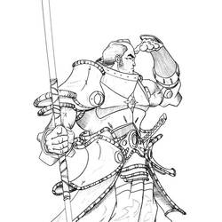 Раскраска: самурай (Персонажи) #107273 - Бесплатные раскраски для печати