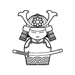 Раскраска: самурай (Персонажи) #107287 - Бесплатные раскраски для печати
