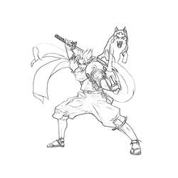 Раскраска: самурай (Персонажи) #107297 - Бесплатные раскраски для печати