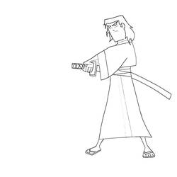 Раскраска: самурай (Персонажи) #107306 - Бесплатные раскраски для печати